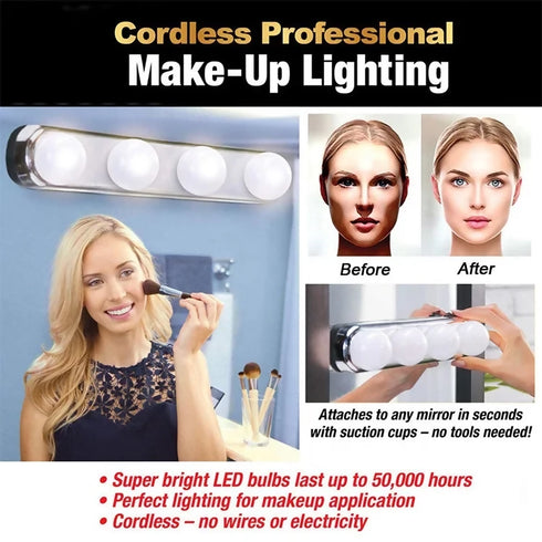 Bright LED Make up Fill Light Cordless Design Battery Powered LED Vanity Light Bar
